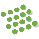 Lime Green Hexagon Vinyl Wall Decals