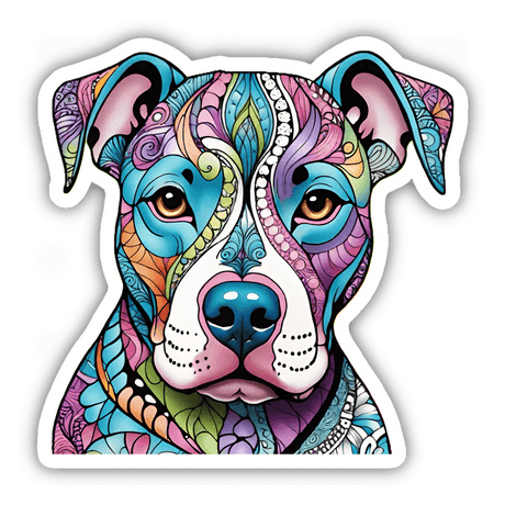Pastel Sugar Skull Pitbull