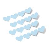 Baby Blue Hearts Vinyl Wall Decals