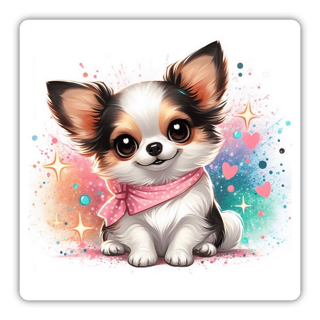 Pastel Splatter Chihuahua