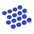 Blue polka dot circles wall decals