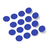 Blue polka dot circles wall decals