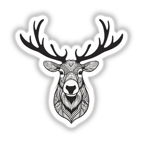 Moose black and white pattern
