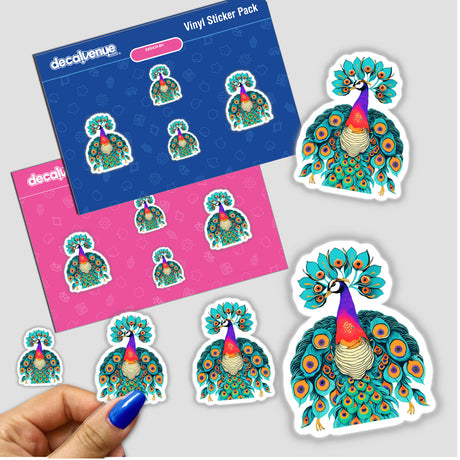 Colorful peacock bird