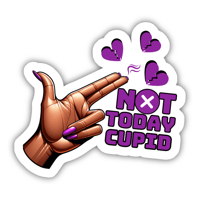 Not Today Cupid Purple