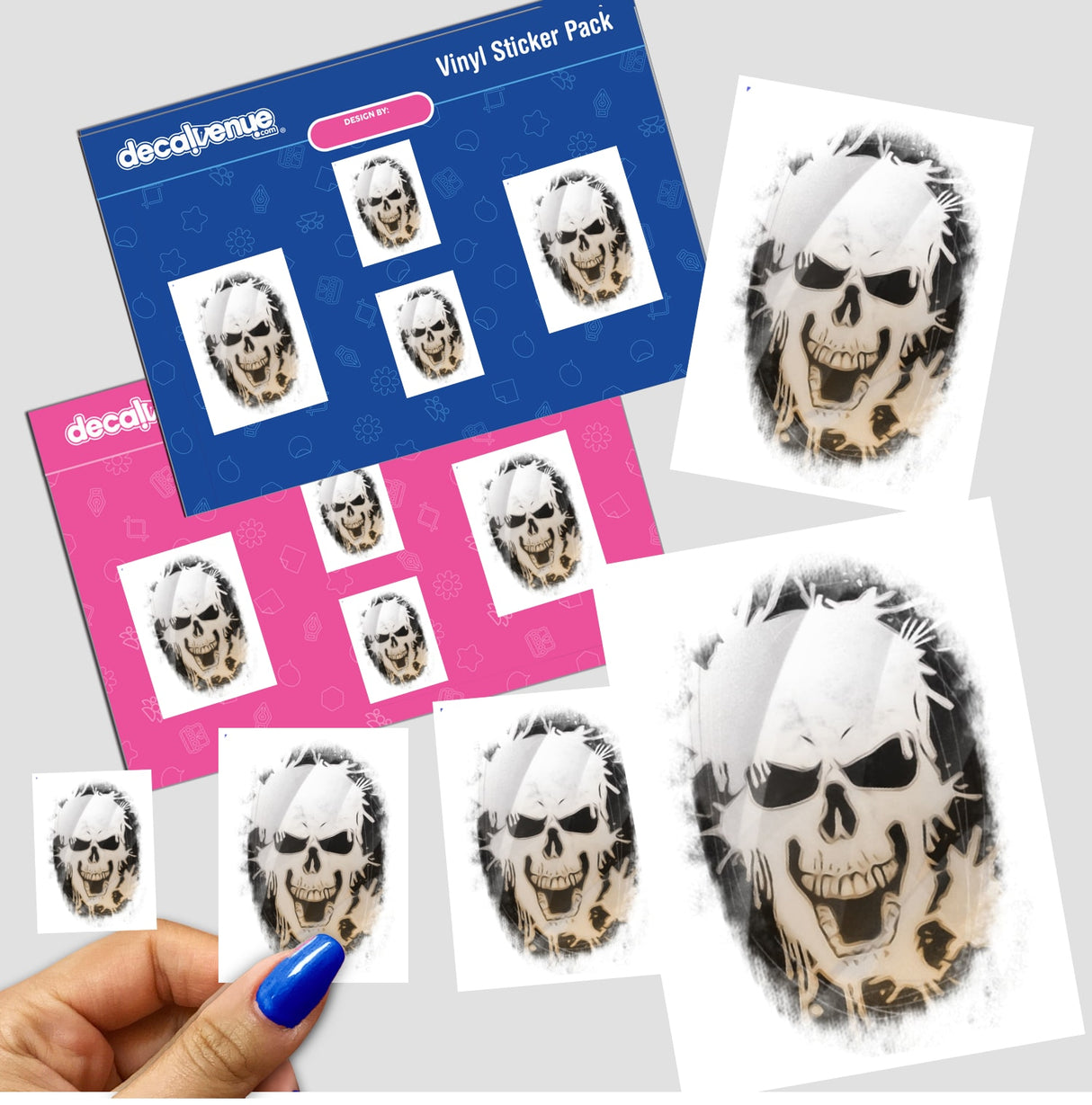 Splattered skull