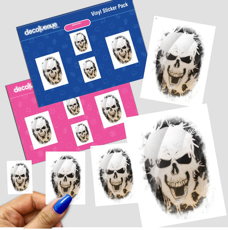 Splattered skull