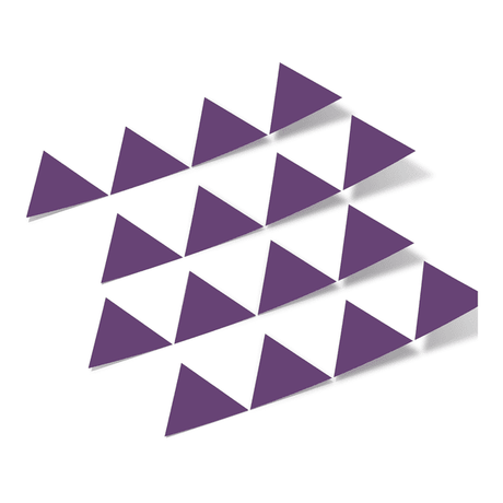 Purple Triangles Vinyl Wall Decals