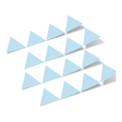 Baby Blue Triangles Vinyl Wall Decals