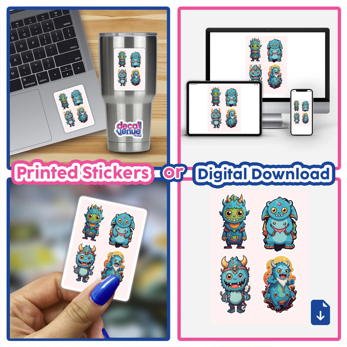 Little Monsters Stickers Pack 7