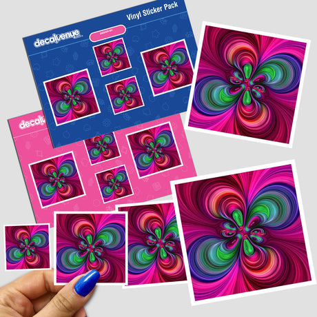 Vibrant-Colored Twist Abstract Design ~ 2.27.24.2