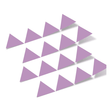Lilac Triangles Vinyl Wall Decals