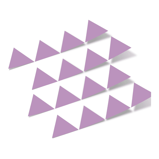 Lilac Triangles Vinyl Wall Decals