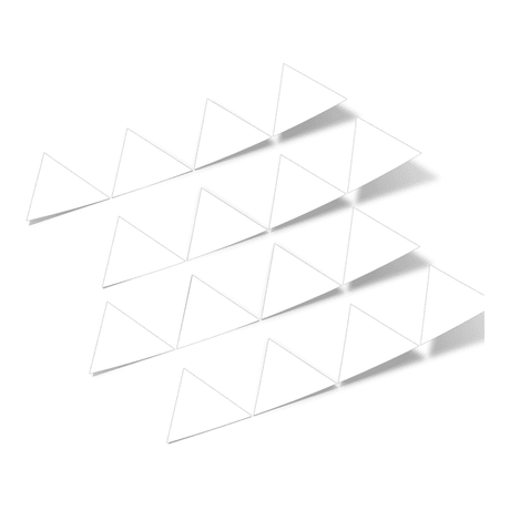 White Triangles Vinyl Wall Decals