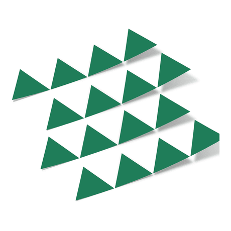 Green Triangles Vinyl Wall Decals