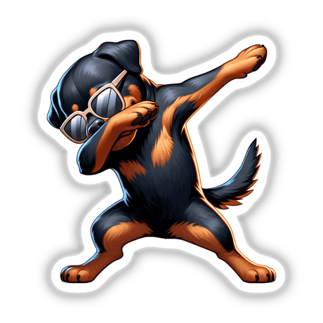 Dabbing Rottweiler