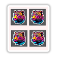 Neon Leopard Sticker