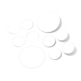 White Polka Dot Circles Wall Decals