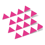 Hot Pink Triangles Vinyl Wall Decals