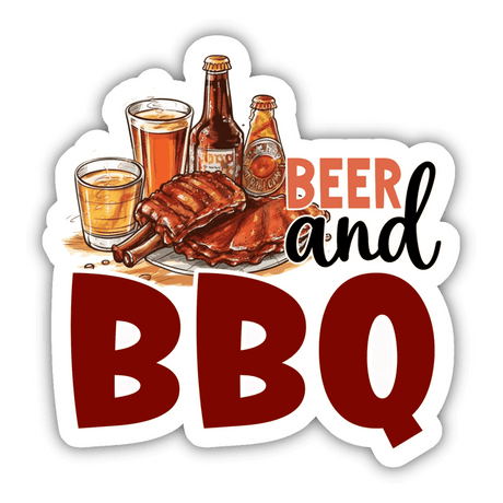 Beer and BBQ Sticker