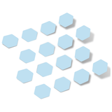 Baby Blue Hexagon Vinyl Wall Decals