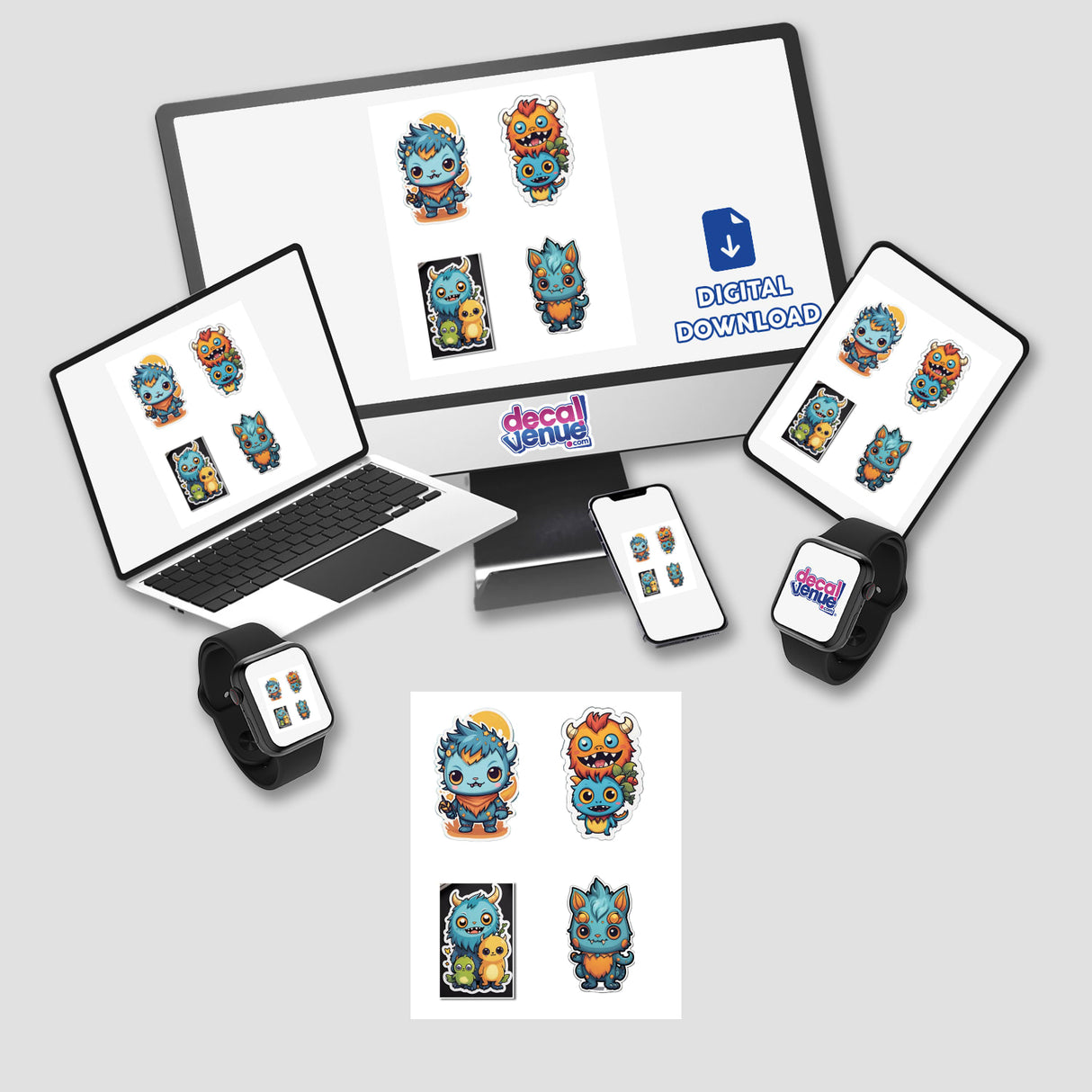 Little Monsters Stickers Pack 6
