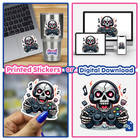 Crazy Skull Face Gamer