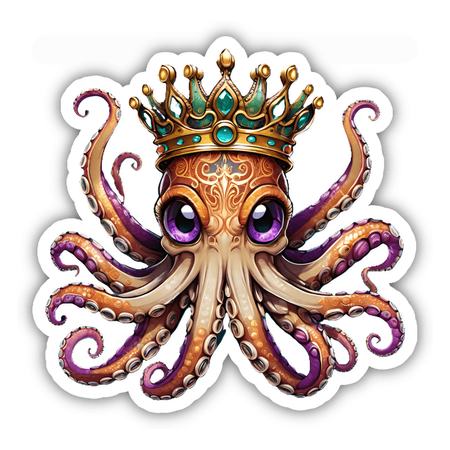 King of the Sea Orange Octopus II