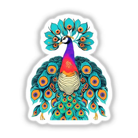Colorful peacock bird