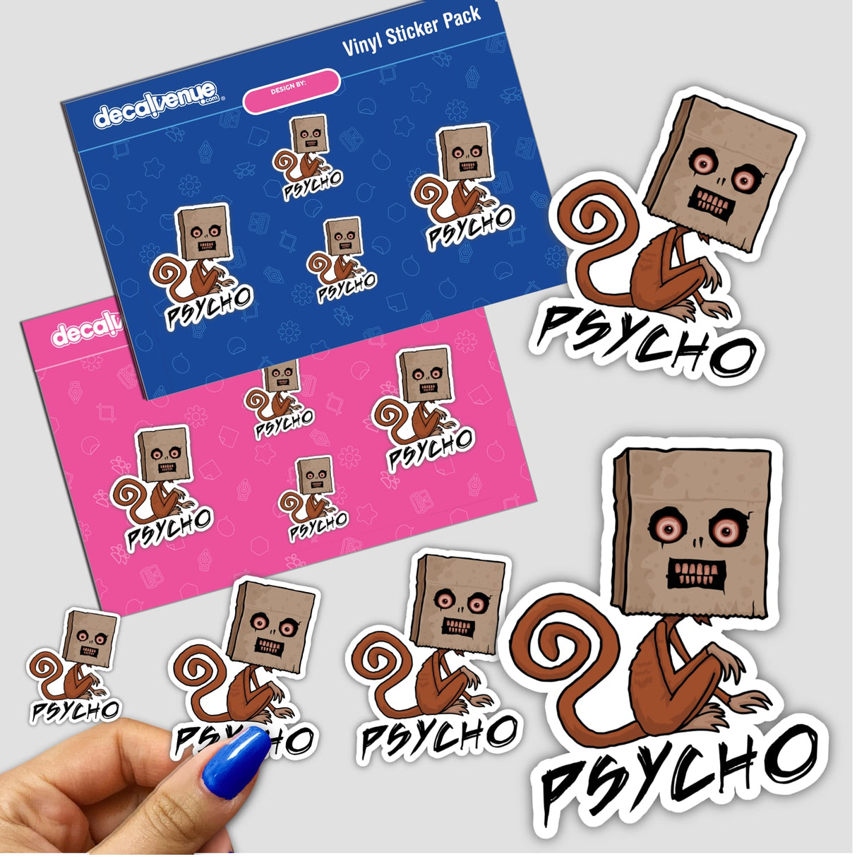 Psycho Sack Monkey with Text