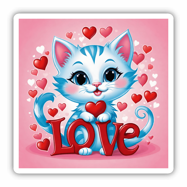 Love Hearts Kitten