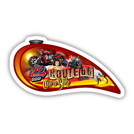 Route 66 teardrop motorcycle tank