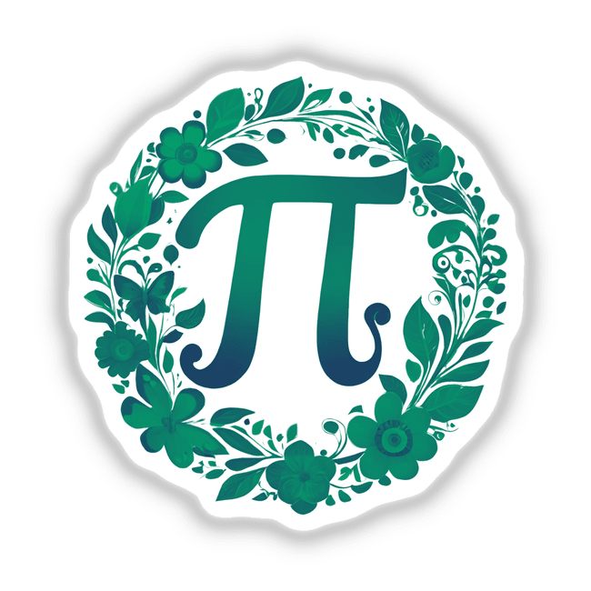 Green Floral Pi Day