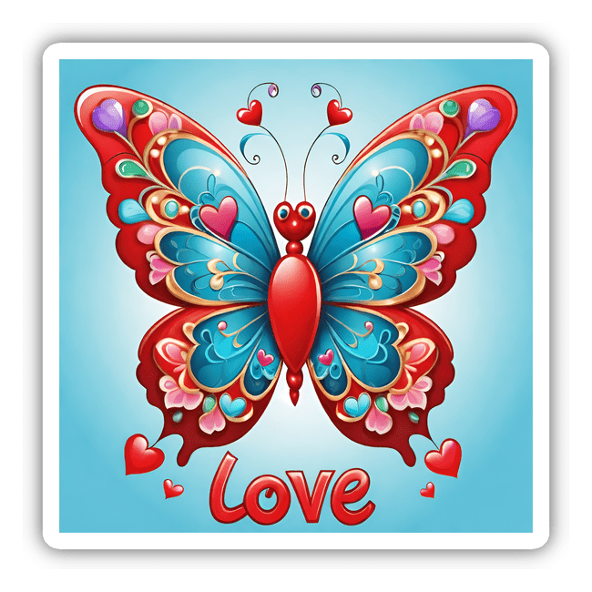 Colorful Love Butterfly