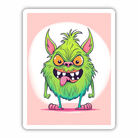 Adorable Angry Green Monster