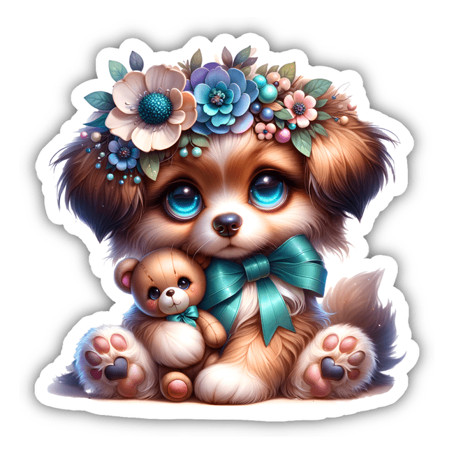 Cute Puppy Sticker