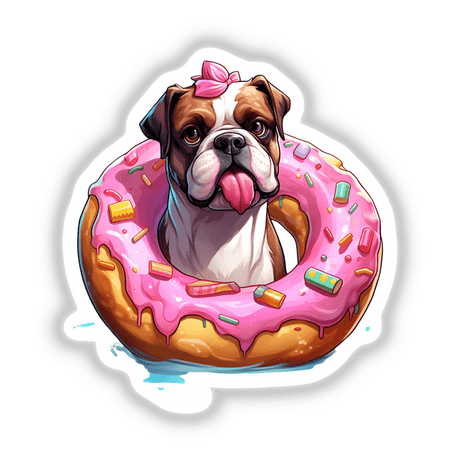 Dog Unicorn with donut