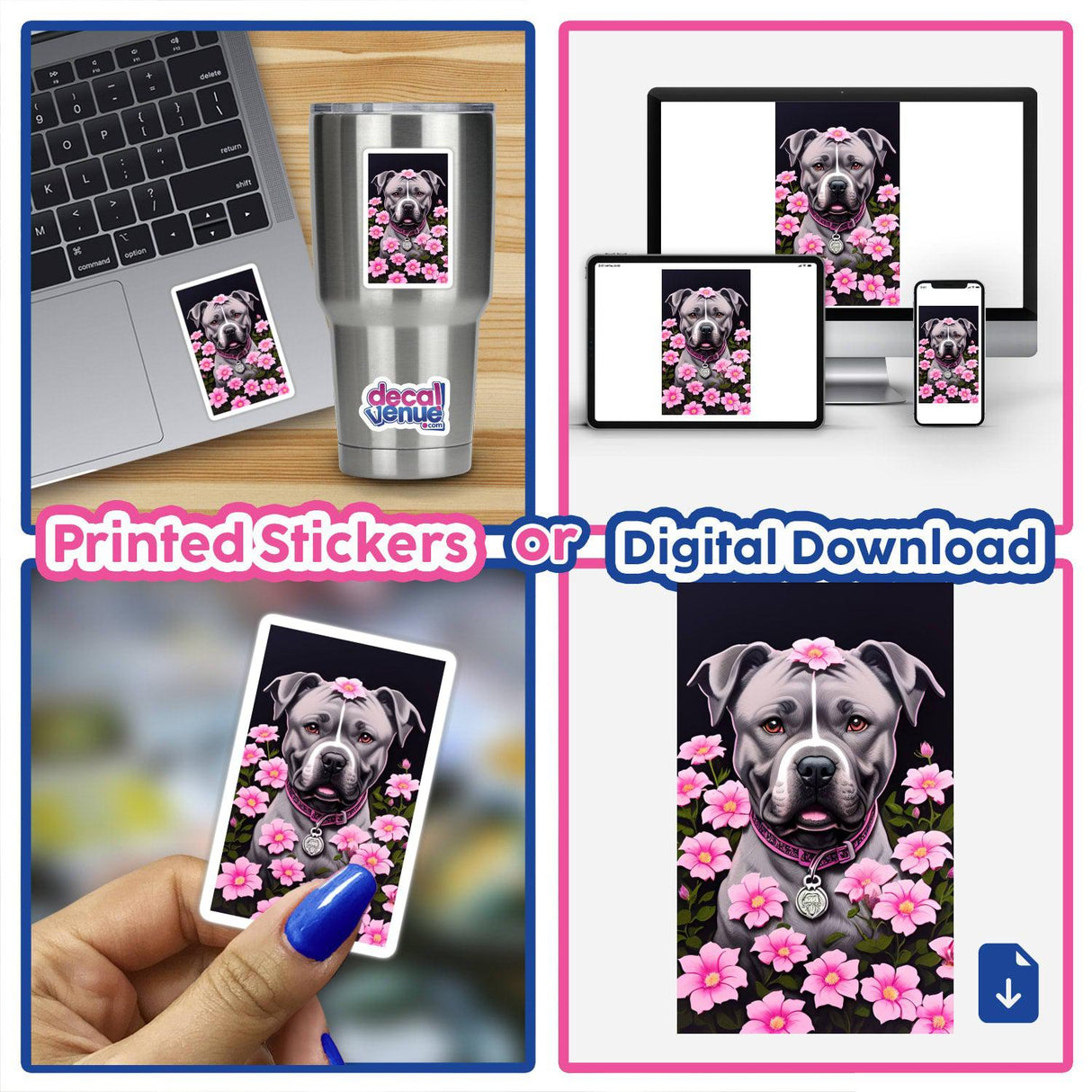 Showered in Flowers Pitbull