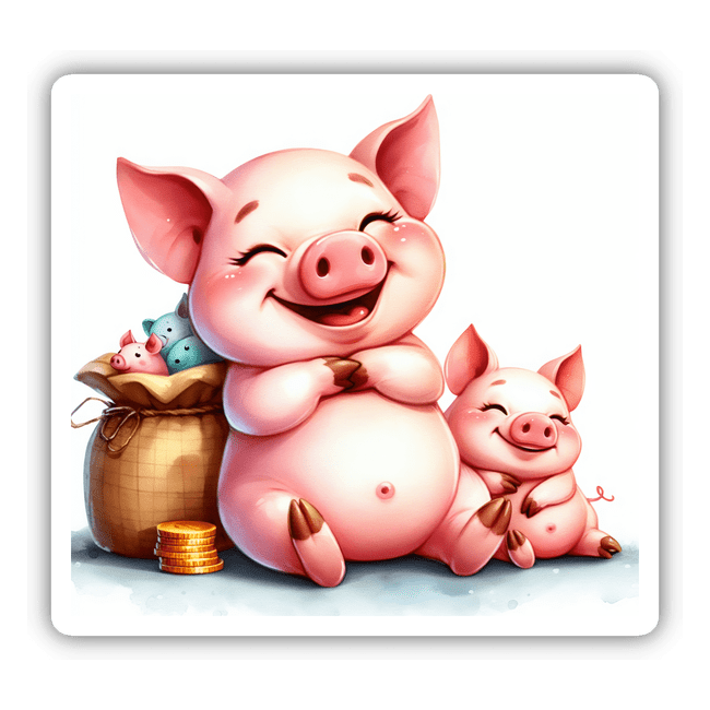 Jolly Mama Pig and Piglets