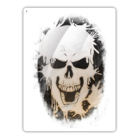 Splattered skull