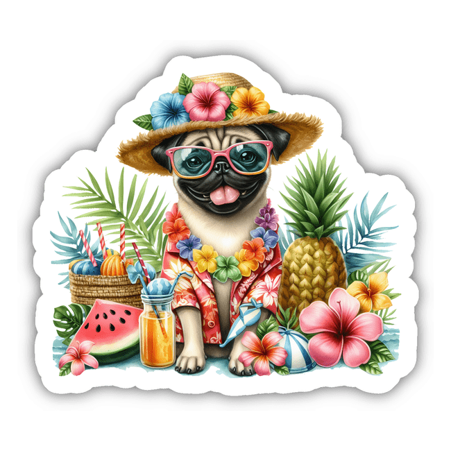 Pug on Vacation