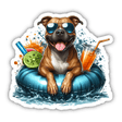 Tropical Drink Pitbull on Pool Float