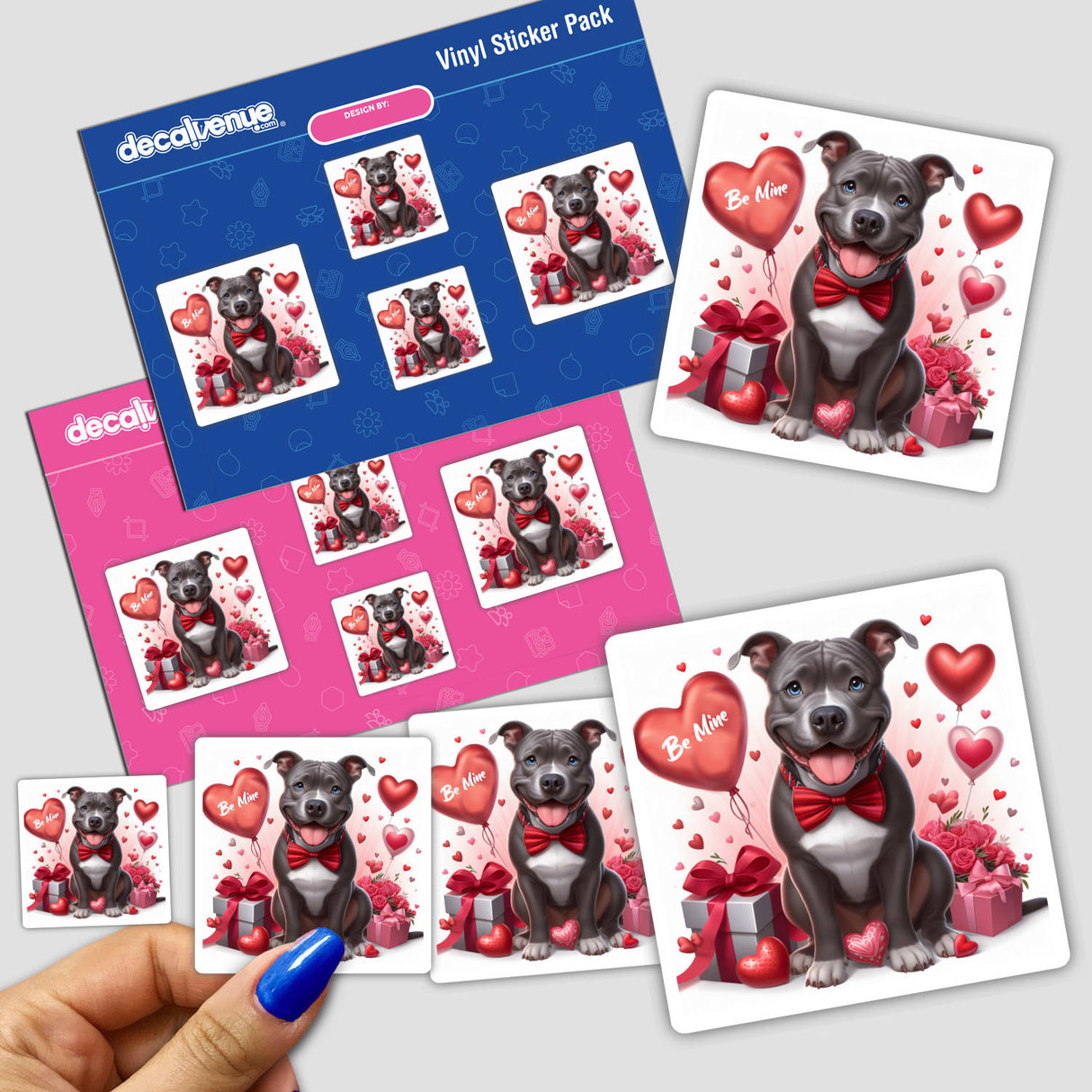 Be Mine Valentine Pitbull
