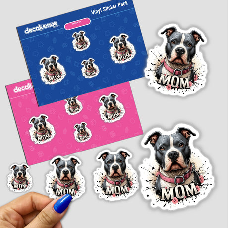 Pitbull Mom Splatter Dog