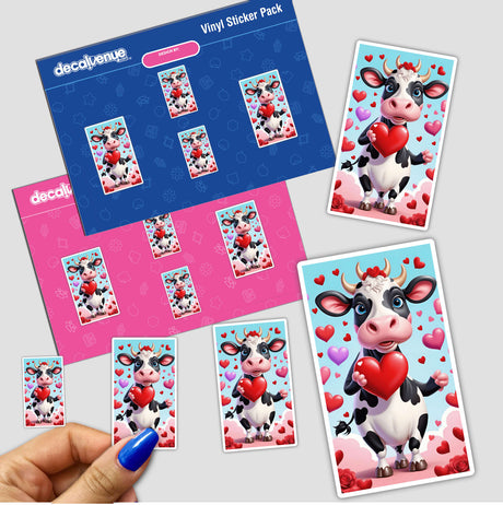 Cow Holding Heart