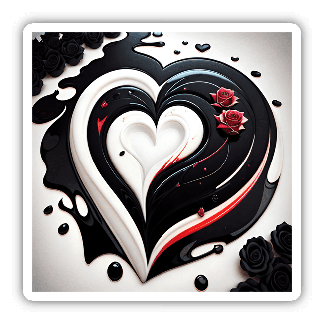 Lacquer Heart with Roses