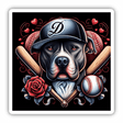 Roses and Baseball Pitbull