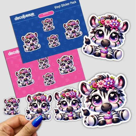 Cute Baby Zebra Sticker
