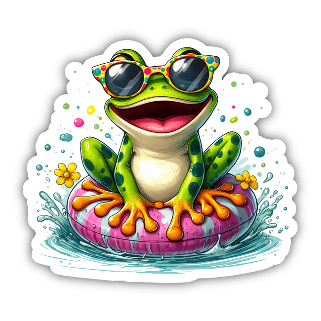 Happy Frog on a Float