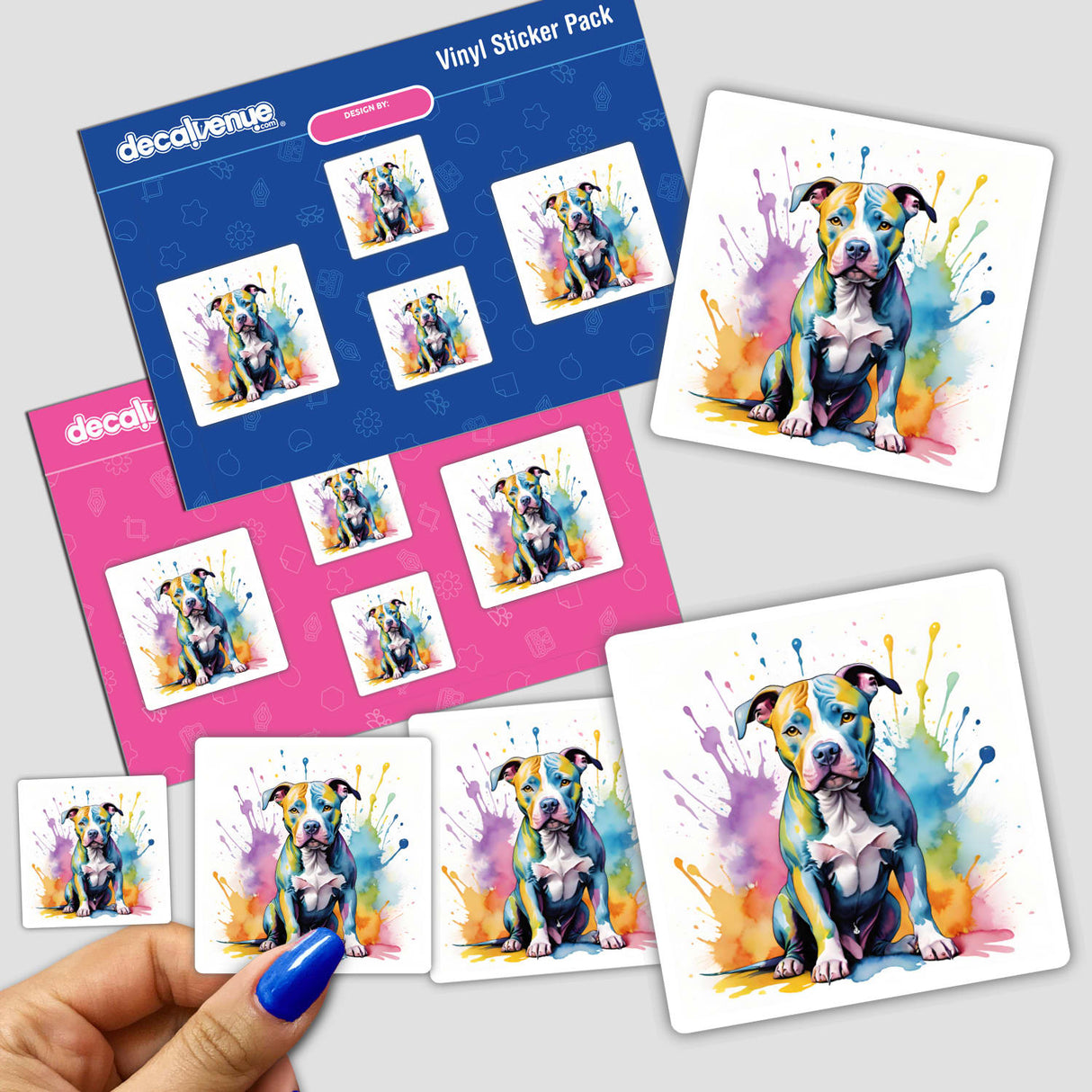 Paint Splattered Pitbull